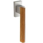 Draaikiepgarnituur Mimolimit links mat nikkel ongelakt/eiken