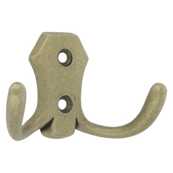 Kapstokhaak dubbel patina - Afbeelding 3