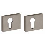 Set van twee PC-plaatjes Maya mat nikkel ongelakt