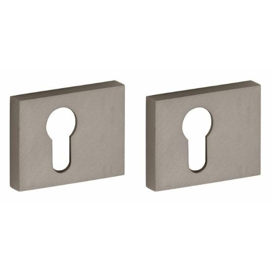 Set van twee PC-plaatjes Maya mat nikkel ongelakt