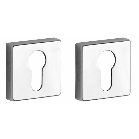 Set van twee PC-plaatjes Mini glans chroom