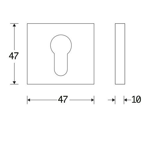 Set van twee PC-plaatjes Mini glans chroom - Afbeelding 2