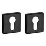 Set van twee PC-plaatjes Mini pvd mat zwart