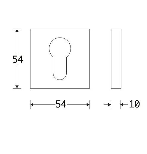 Set van twee PC-plaatjes Model 06 pvd mat zwart - Afbeelding 2