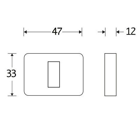 Set van twee sleutelplaatjes Minimal/Maximal pvd mat zwart - Afbeelding 2