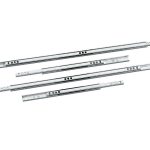 AMIG paar ladegeleiders gedeeltelijk uittrekbaar 278x17 mm staal verzinkt