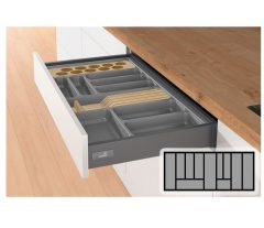 Bestekbak d:370-440mm - b:1091-1150mm antraciet