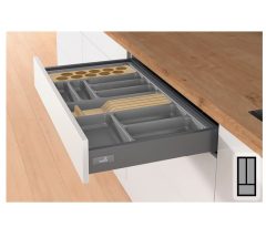 Bestekbak d:370-440mm - b:175-200mm antraciet