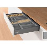 Bestekbak d:370-440mm - b:201-250mm antraciet