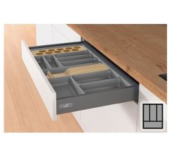 Bestekbak d:370-440mm - b:301-350mm antraciet