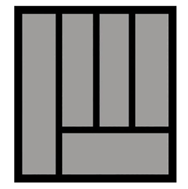 Bestekbak d:370-440mm - b:351-400mm zilverkleurig - Afbeelding 2