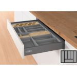 Bestekbak d:370-440mm - b:501-600mm antraciet