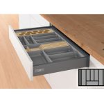 Bestekbak d:370-440mm - b:601-700mm antraciet