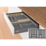 Bestekbak d:441-520mm - b:1091-1150mm antraciet