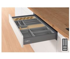 Bestekbak d:441-520mm - b:175-200mm antraciet