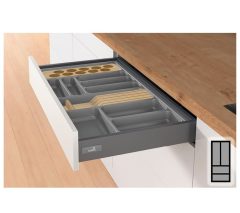 Bestekbak d:441-520mm - b:201-250mm antraciet