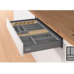 Bestekbak d:441-520mm - b:251-300mm antraciet