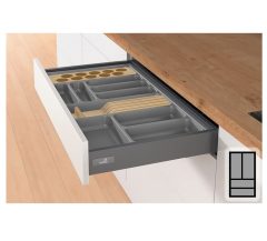 Bestekbak d:441-520mm - b:251-300mm antraciet