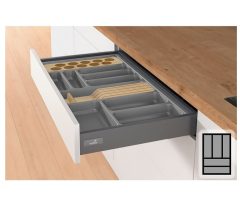 Bestekbak d:441-520mm - b:301-350mm antraciet