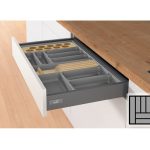 Bestekbak d:441-520mm - b:351-400mm antraciet