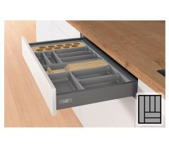 Bestekbak d:441-520mm - b:351-400mm antraciet