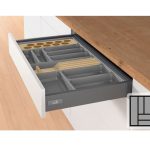 Bestekbak d:441-520mm - b:401-450mm antraciet