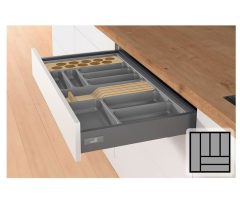 Bestekbak d:441-520mm - b:451-500mm antraciet