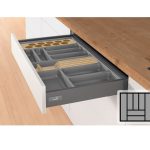 Bestekbak d:441-520mm - b:501-600mm antraciet