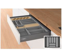 Bestekbak d:441-520mm - b:601-700mm antraciet