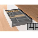 Bestekbak d:441-520mm - b:701-800mm antraciet