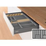 Bestekbak d:441-520mm - b:801-900mm antraciet