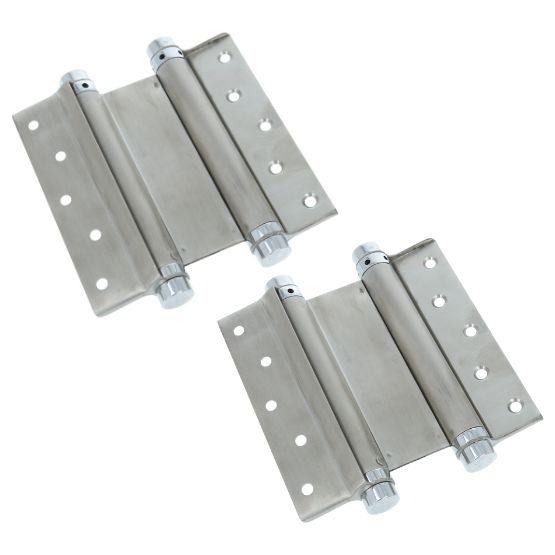 Bommer scharnier dubbelwerkend 150 mm rvs 2 stuks