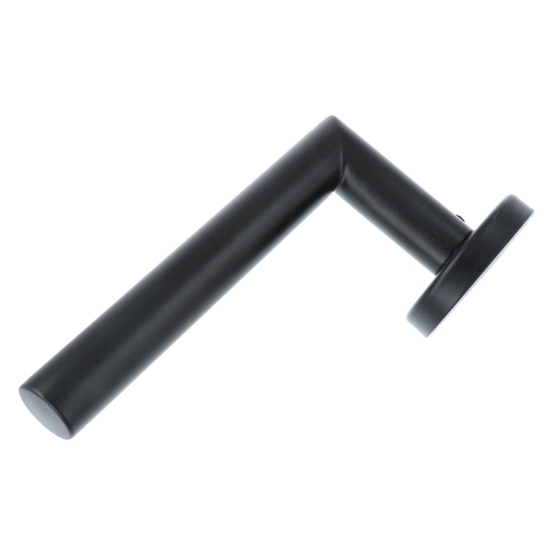 ODShop deurklink Modern haaks op rond rozet mat zwart - Afbeelding 5