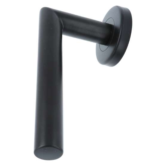 ODShop deurklink Modern haaks op rond rozet mat zwart - Afbeelding 7