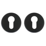 ODShop cilinderplaatjes Modern rond mat zwart