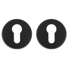 ODShop cilinderplaatjes Modern rond mat zwart