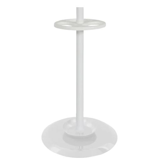 Staande kapstok Porcelain 4 dubbele haken wit - Afbeelding 3