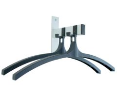 Wandgarderobe met 2 nylon haken en hangers