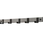 Wandgarderobe met 5 nylon haken