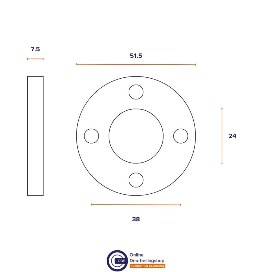 ODShop toiletsluiting Modern rond mat zwart - Afbeelding 3