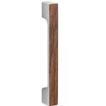 Deurgreep Maximal mat nikkel ongelakt/walnoot