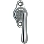 Draaikiepgarnituur Linea klein glans nikkel