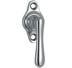 Draaikiepgarnituur Linea klein glans nikkel