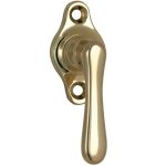 Draaikiepgarnituur Linea klein messing gelakt