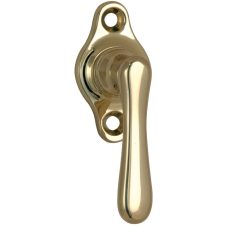 Draaikiepgarnituur Linea klein messing gelakt