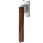 Draaikiepgarnituur Mimolimit rechts mat nikkel ongelakt/walnoot