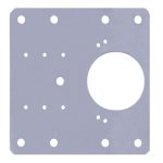 Scharnier reparatieplaat rvs