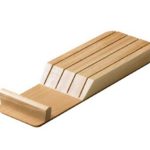 Messenhouder beuken gelakt voor bestekbakken