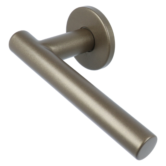 Deurklink BASIC LBVII-19 op ronde rozet Donker brons - Afbeelding 4