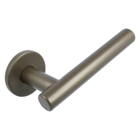 Deurklink BASIC LBVII-19 op ronde rozet Donker brons - Afbeelding 5